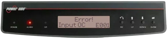 Aurora inverter error code display