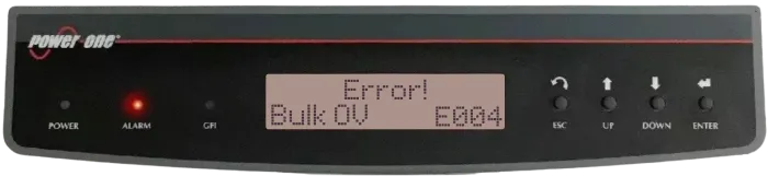 Aurora inverter error code display