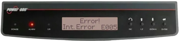 Aurora inverter error code display