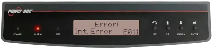 Aurora inverter error code display