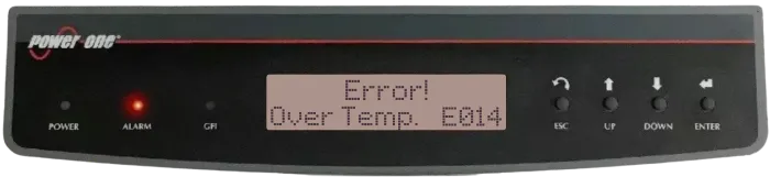Aurora inverter error code display
