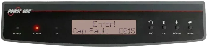Aurora inverter error code display