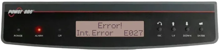 Aurora inverter error code display