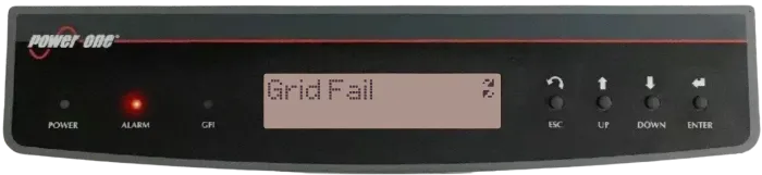 Aurora inverter error code display