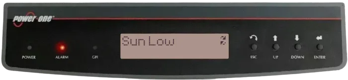 Aurora inverter error code display