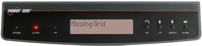 Aurora inverter error code display