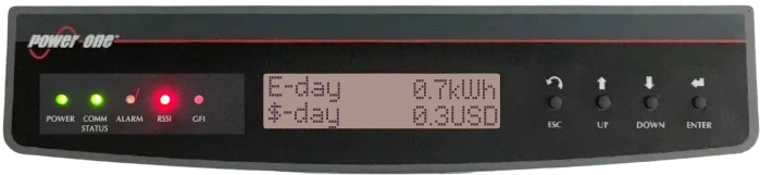 Aurora inverter error code display