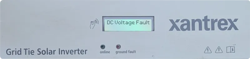 Xantrex inverter error code display