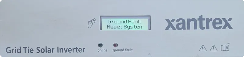 Xantrex inverter error code display