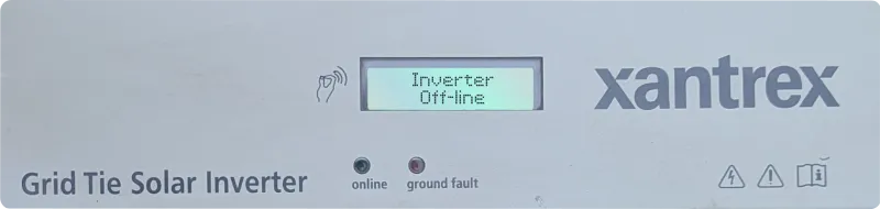 Xantrex inverter error code display