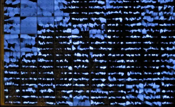 Electroluminescence testing can reveal internal damage to solar panels not visible to teh naked eye